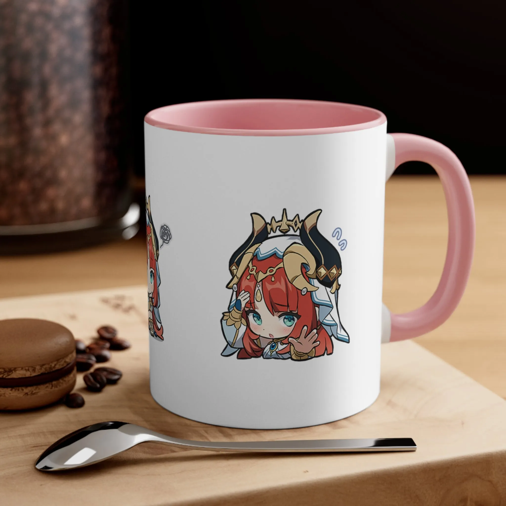 Nilou Genshin Impact Accent Coffee Mug, 11oz Cups Mugs Cup Gift For Gamer Gifts Game Anime Fanart Fan Birthday Valentine's Christmas