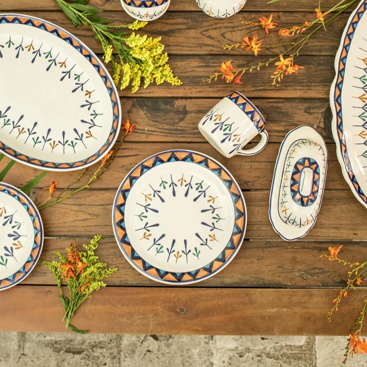 Novica Antigua Breeze Ceramic Luncheon Plates