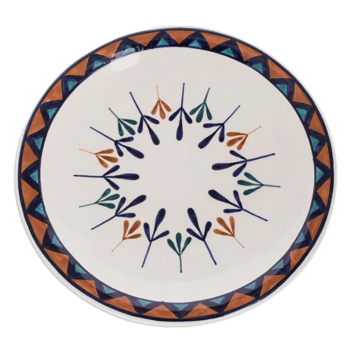 Novica Antigua Breeze Ceramic Luncheon Plates