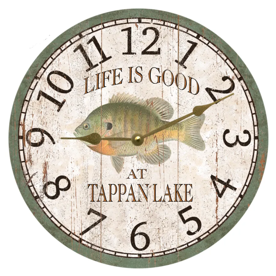 Personalized Bluegill Clock-Fish Clock