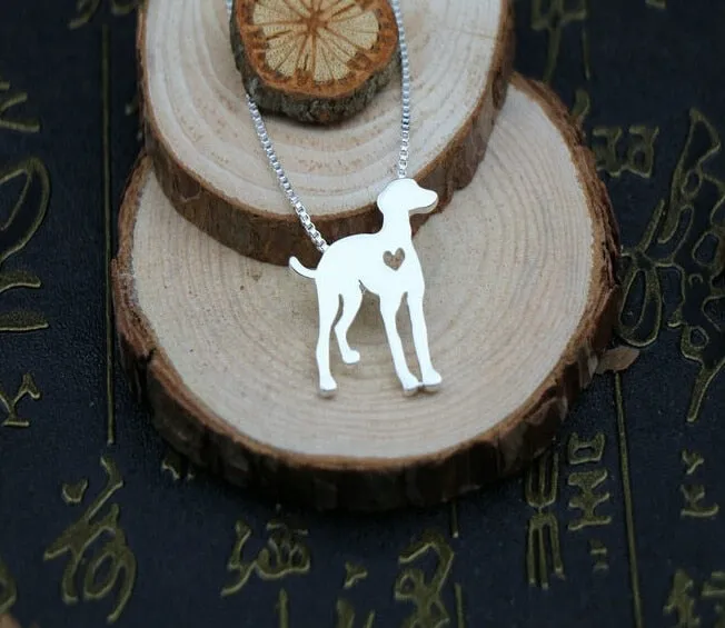 Realistic Greyhound necklace