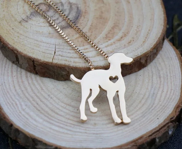 Realistic Greyhound necklace