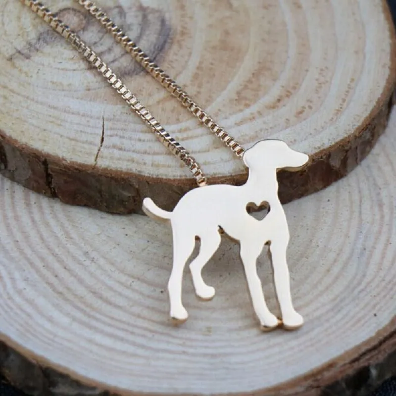 Realistic Greyhound necklace