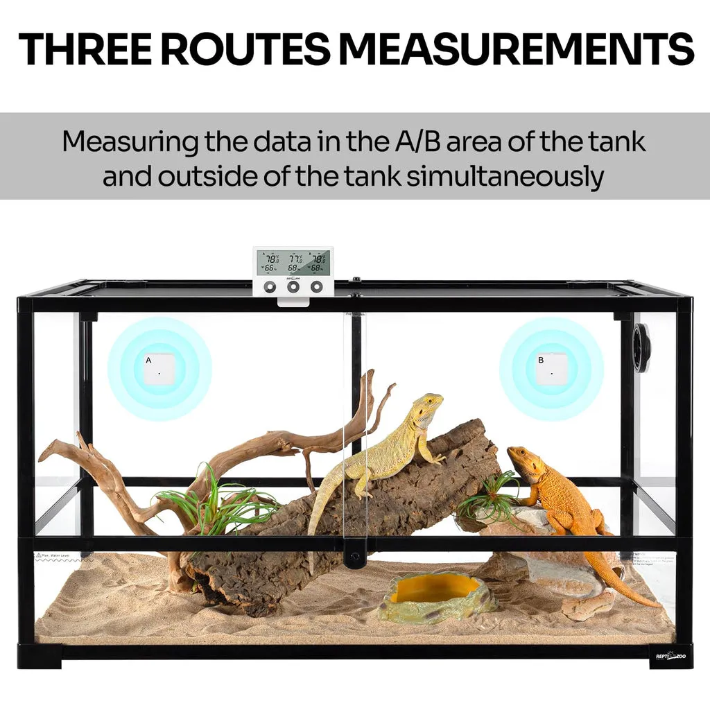 ReptiZoo Wireless 3-Channel Thermo-Hygrometer