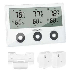 ReptiZoo Wireless 3-Channel Thermo-Hygrometer