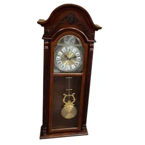 RHYTHM Wood Pendulum Clock (Brown_36.2 x 93 x 13.6 cm)