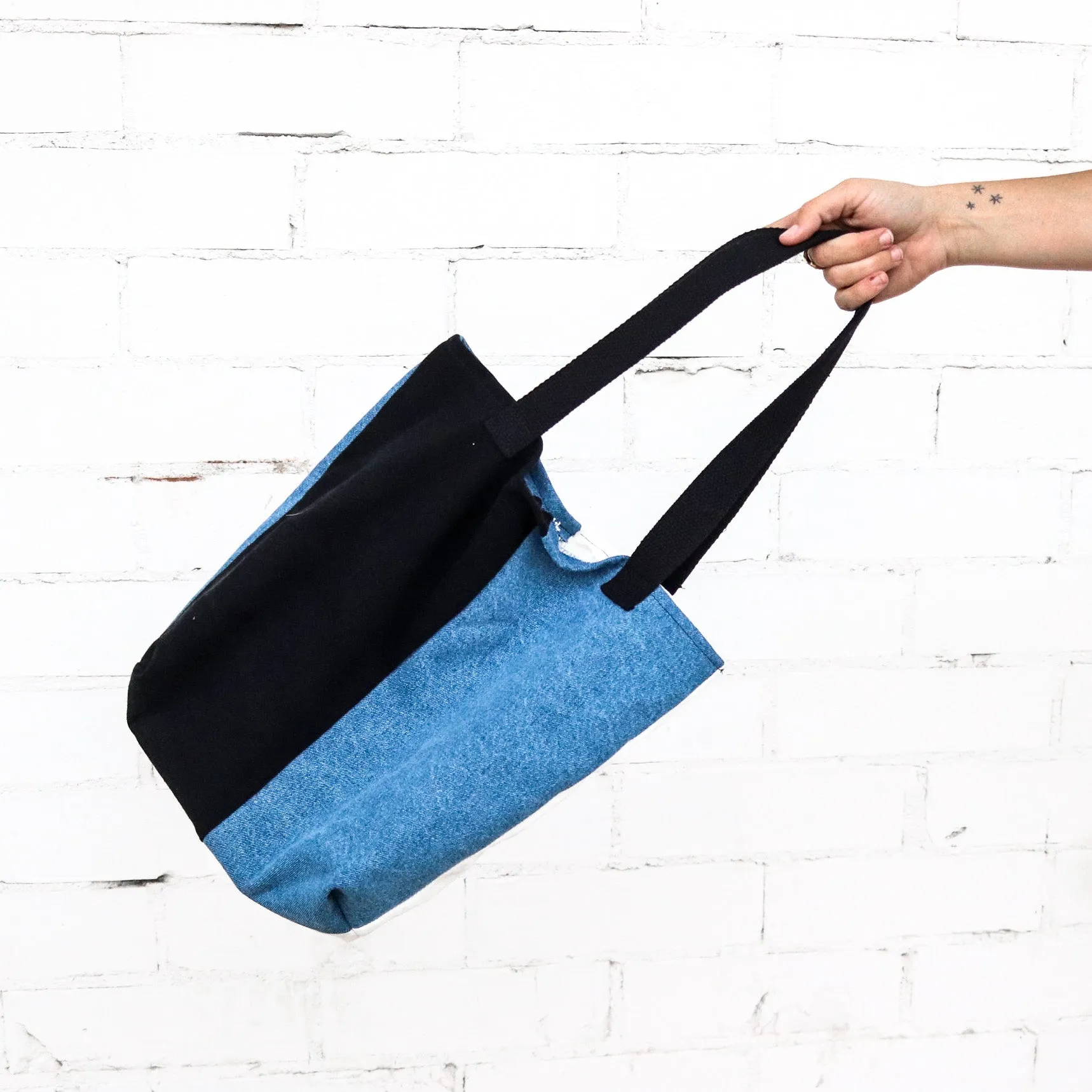 SCRAPPY TOTE BAG