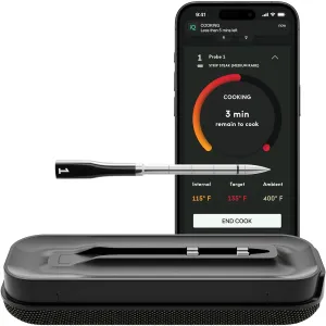 Smart Wireless Meat Thermometer with 2 Ultra-Thin Probes