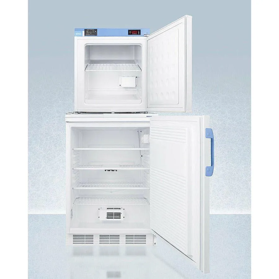 Summit 24 In. Wide All-Refrigerator/All-Freezer Combination - FF7LW-FS24LSTACKMED2