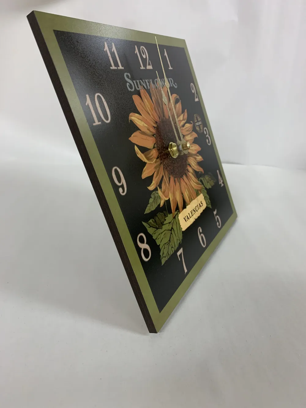 Sunflower Clock- Square Sunflower Desk Clock