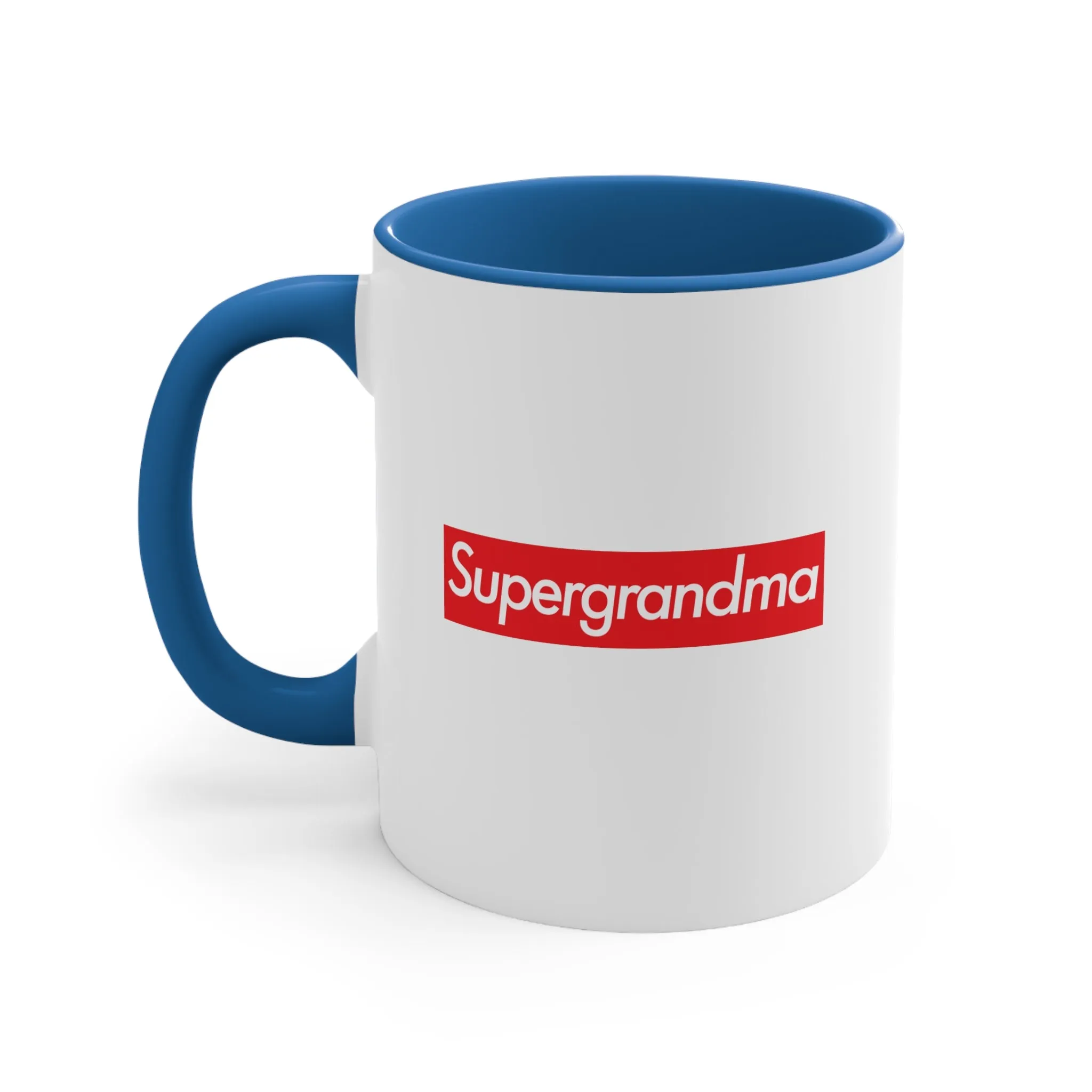 Supergrandma Accent Coffee Mug, 11oz super Inspired Funny Grandma Grandmother Appreciation Gift For Grandmas Thank You Thankful Birthday Christmas