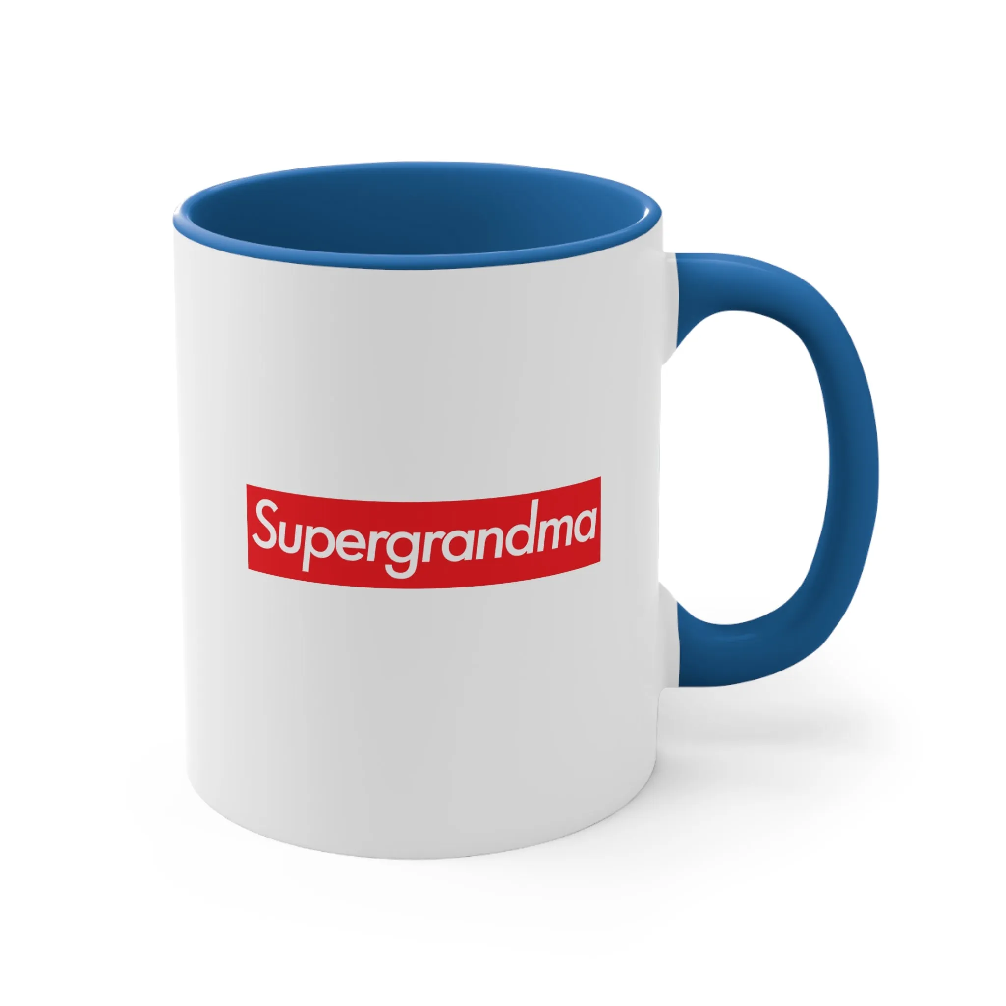 Supergrandma Accent Coffee Mug, 11oz super Inspired Funny Grandma Grandmother Appreciation Gift For Grandmas Thank You Thankful Birthday Christmas