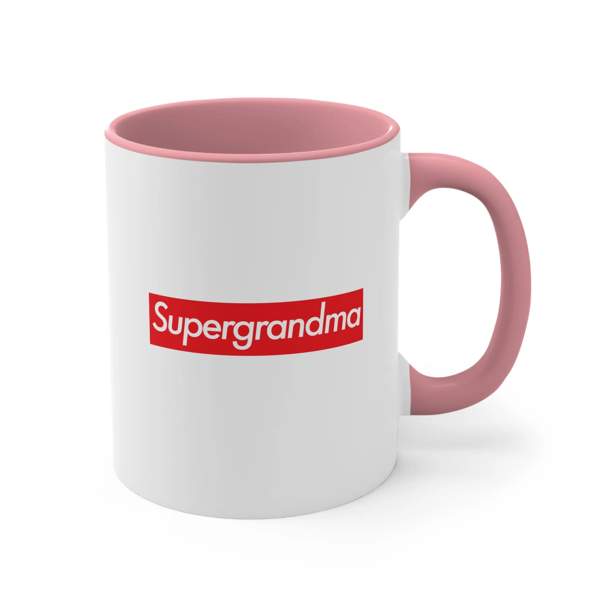 Supergrandma Accent Coffee Mug, 11oz super Inspired Funny Grandma Grandmother Appreciation Gift For Grandmas Thank You Thankful Birthday Christmas