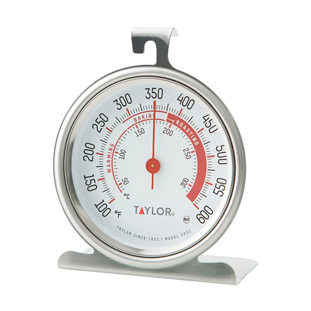 Taylor Precision 5932 Analog Dial Oven Thermometer, 3" Dial