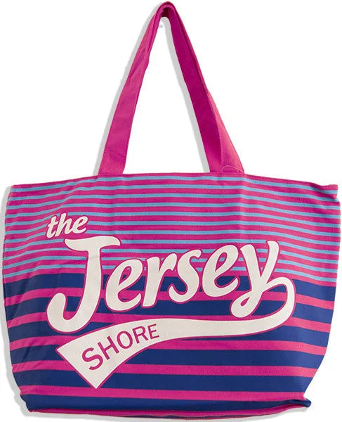 TBNJ3 Robin Ruth Tote Bag - MEDIUM - Fuschia/Blue The Jersey Shore