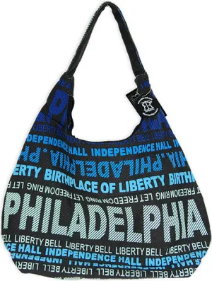 TBPH02 Robin Ruth Tote Bag - Big City - Philadelphia Puff Rainbow BLUE