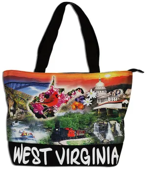 TBWV01 Robin Ruth Tote Bag - West Virginia Photo Montage