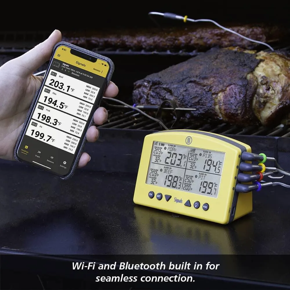 ThermoWorks Signals BBQ Alarm Thermometer with Wi-Fi and Bluetooth