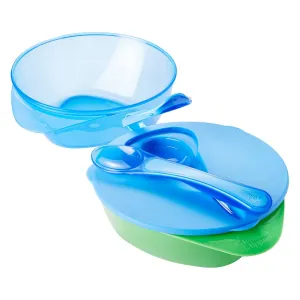 Tommee Tippee - 2 Feeding Bowls (With Spoon & Lid)