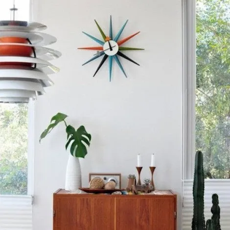 Vitra Wall Clock Sunburst Multicolor