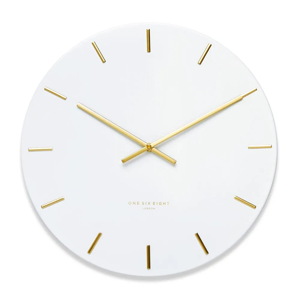 White Luca Clock (40cm)