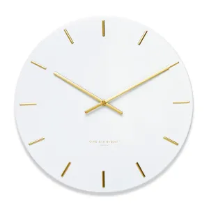 White Luca Clock (40cm)