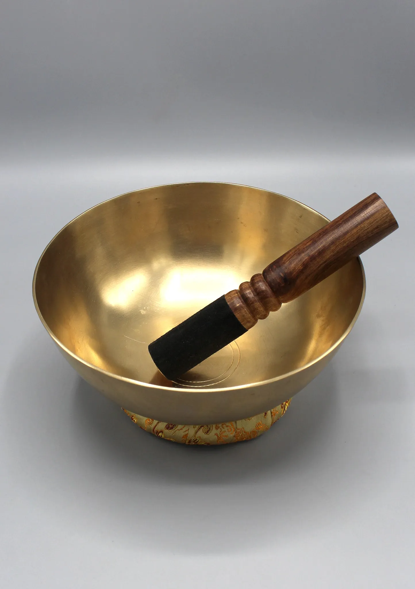 Zen Tibetan Healing Singing Bowl 21cm/8.1" with Cushion and Thick Mallet Note# B